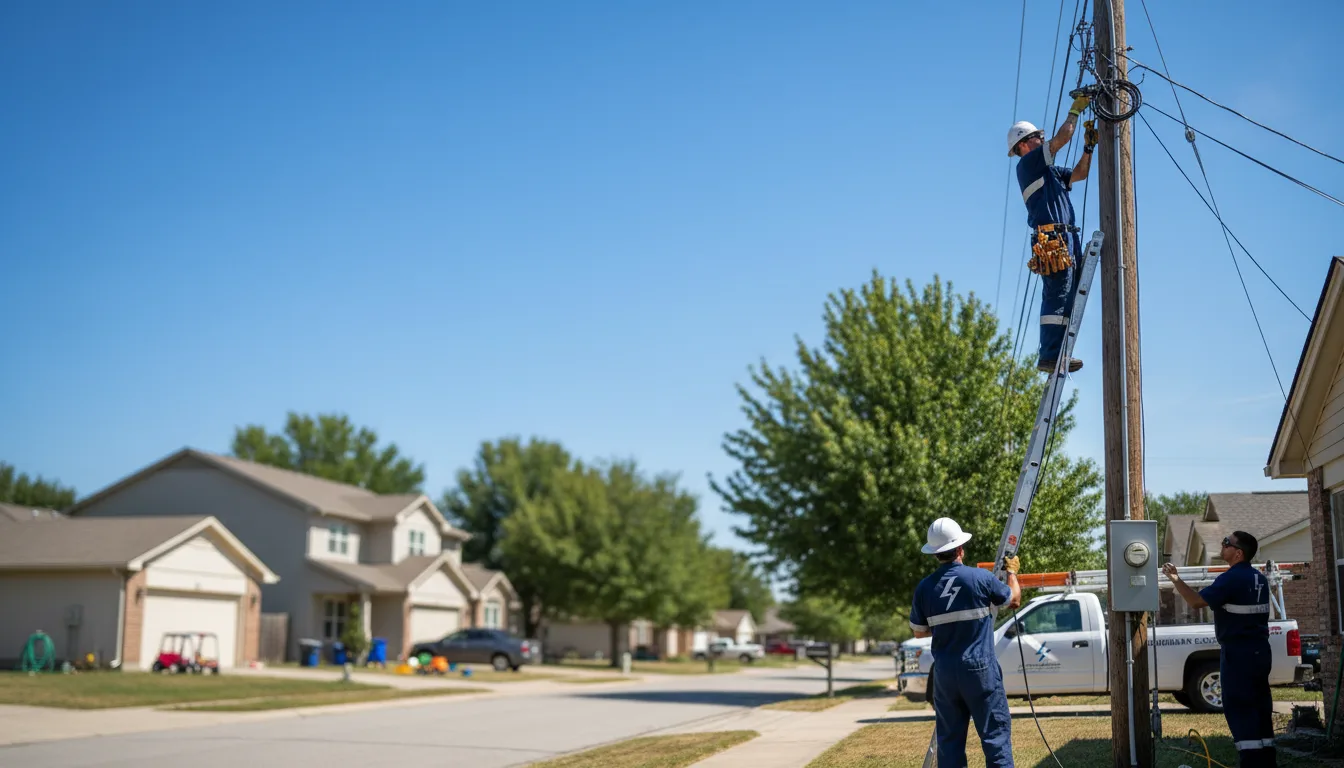 Residential electrician providing installation services in Franklin, VA